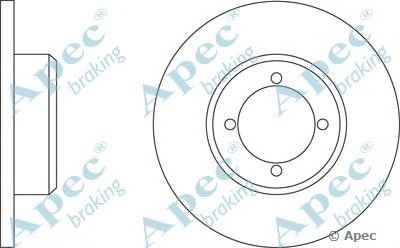APEC BRAKING dsk210 -  Тормозной диск